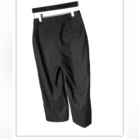 brooks brother red fleece Pants women’s  side patch pockets wool Sz 4 Cropped - Picture 3 of 16